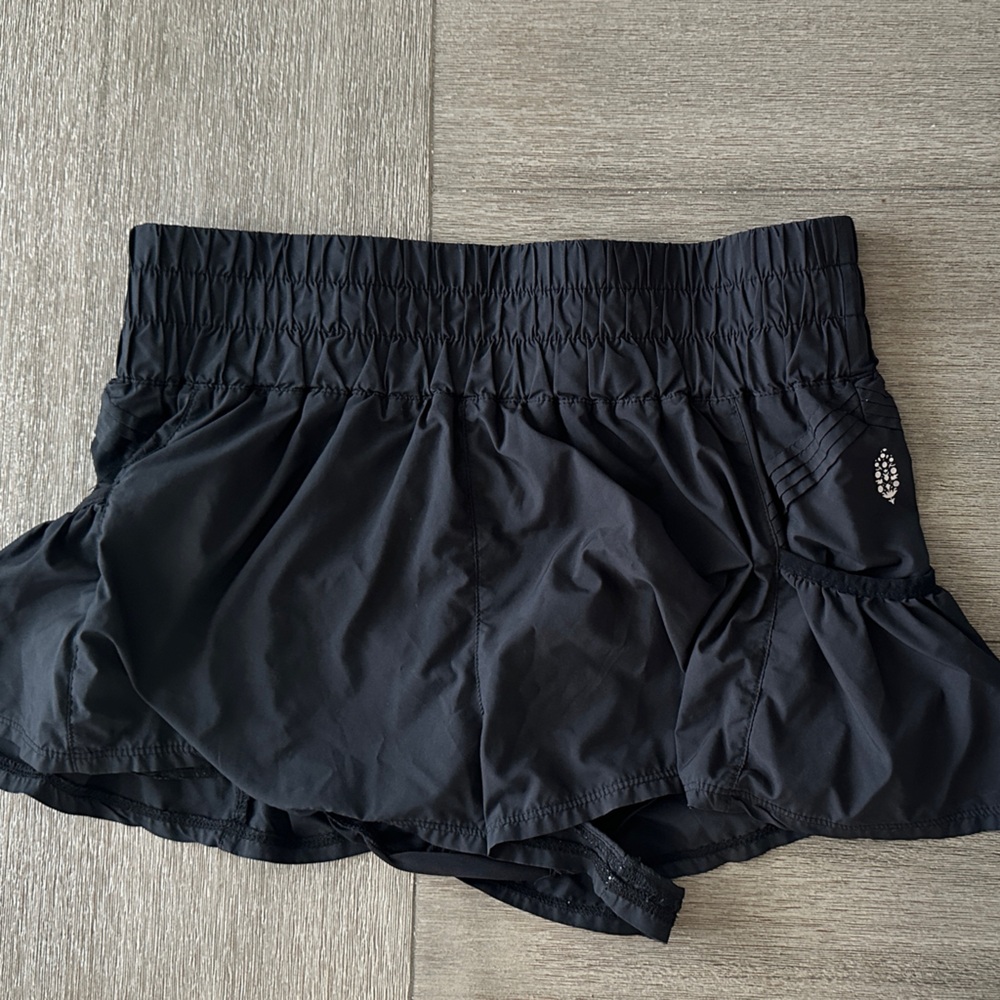 Free People Movement- Black Athletic Shorts with pockets size Medium